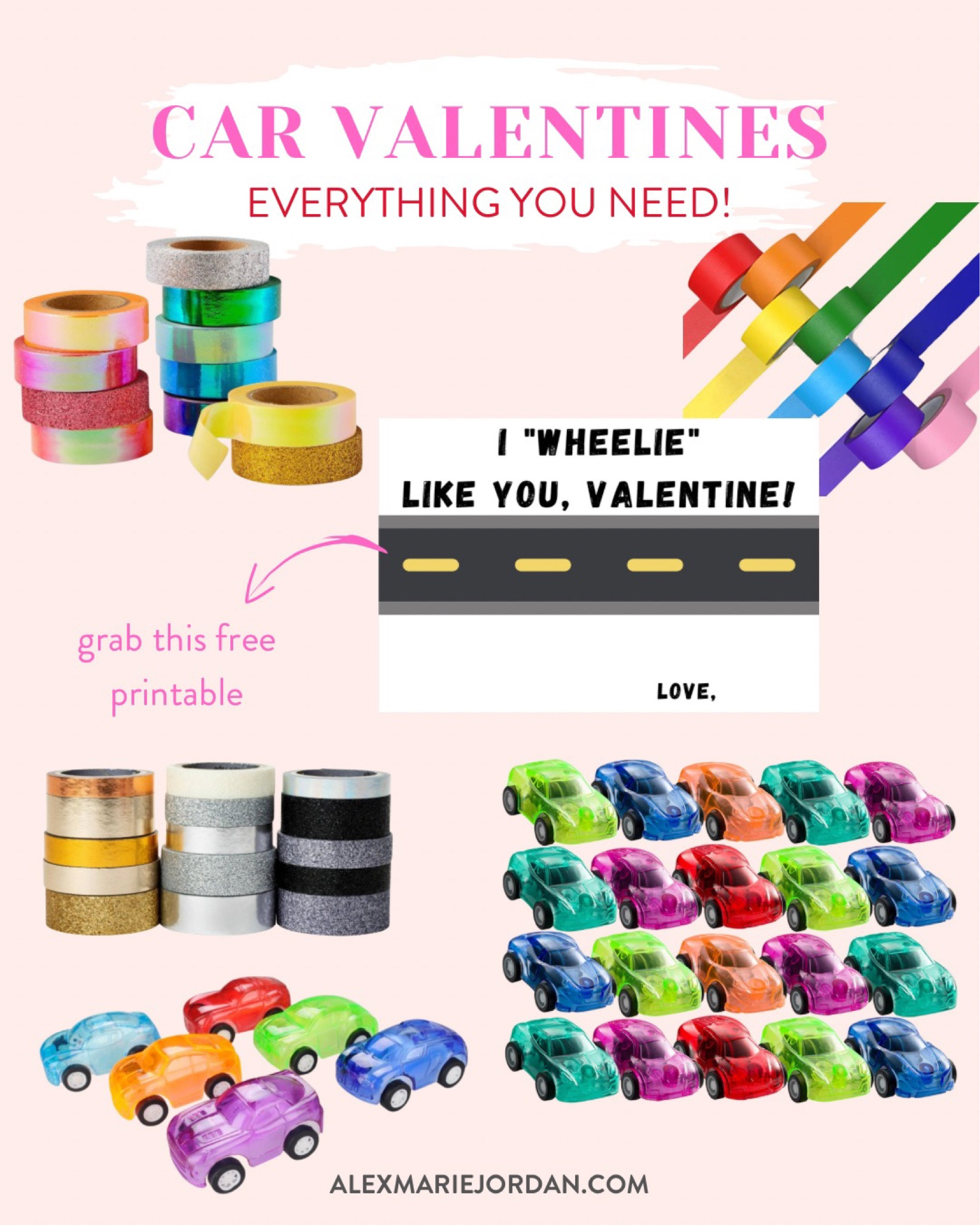 car valentine, diy valentine card, printable valentine card, mini cars, washi tape, boy valentine 

#LTKkids #LTKSeasonal