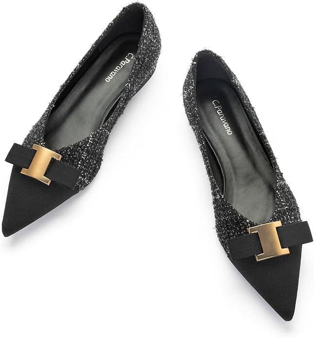 C.Paravano Women’s Flats I Flat for Women Leather I Pointed Toe Flats I Ballet Flats for Women ... | Amazon (US)