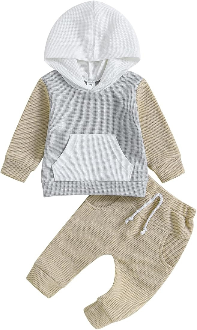 Toddler Baby Boy Summer Clothes Short Sleeve Hooded Tshirt Top and Casual Shorts Set Infant 2 Pie... | Amazon (US)