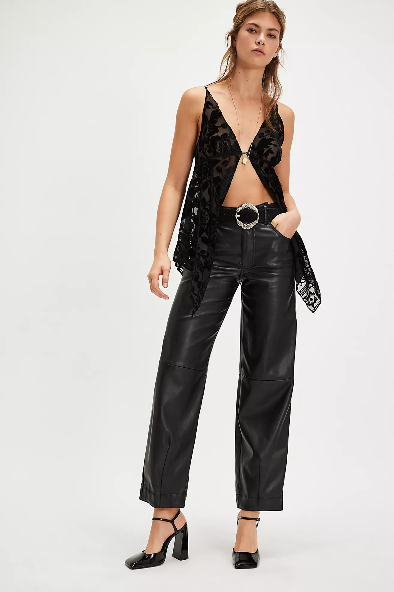 We The Free Sophia Vegan Slim Barrel Pants | Free People (Global - UK&FR Excluded)
