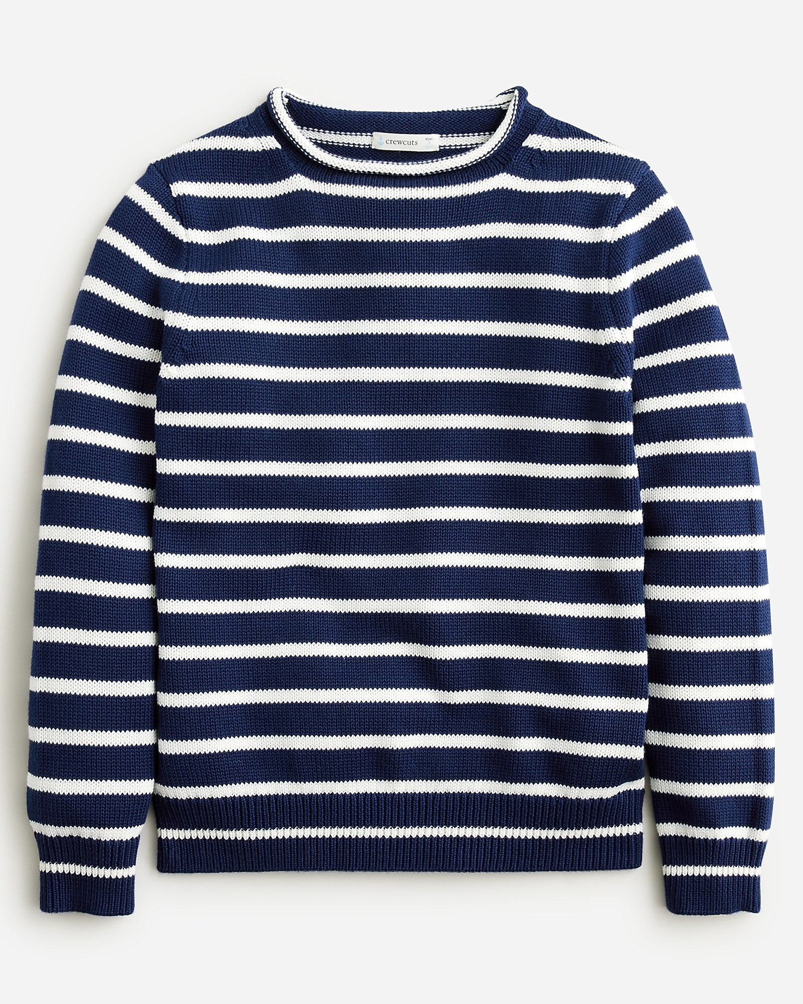 Boys' heritage cotton Rollneck™ sweater in stripe | J. Crew US