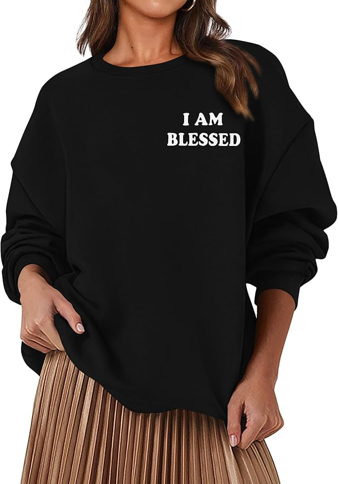 PRETTYGARDEN Women's Fall Fashion Oversized Sweatshirts Casual Crewneck Long Sleeve Graphic Pullo... | Amazon (US)