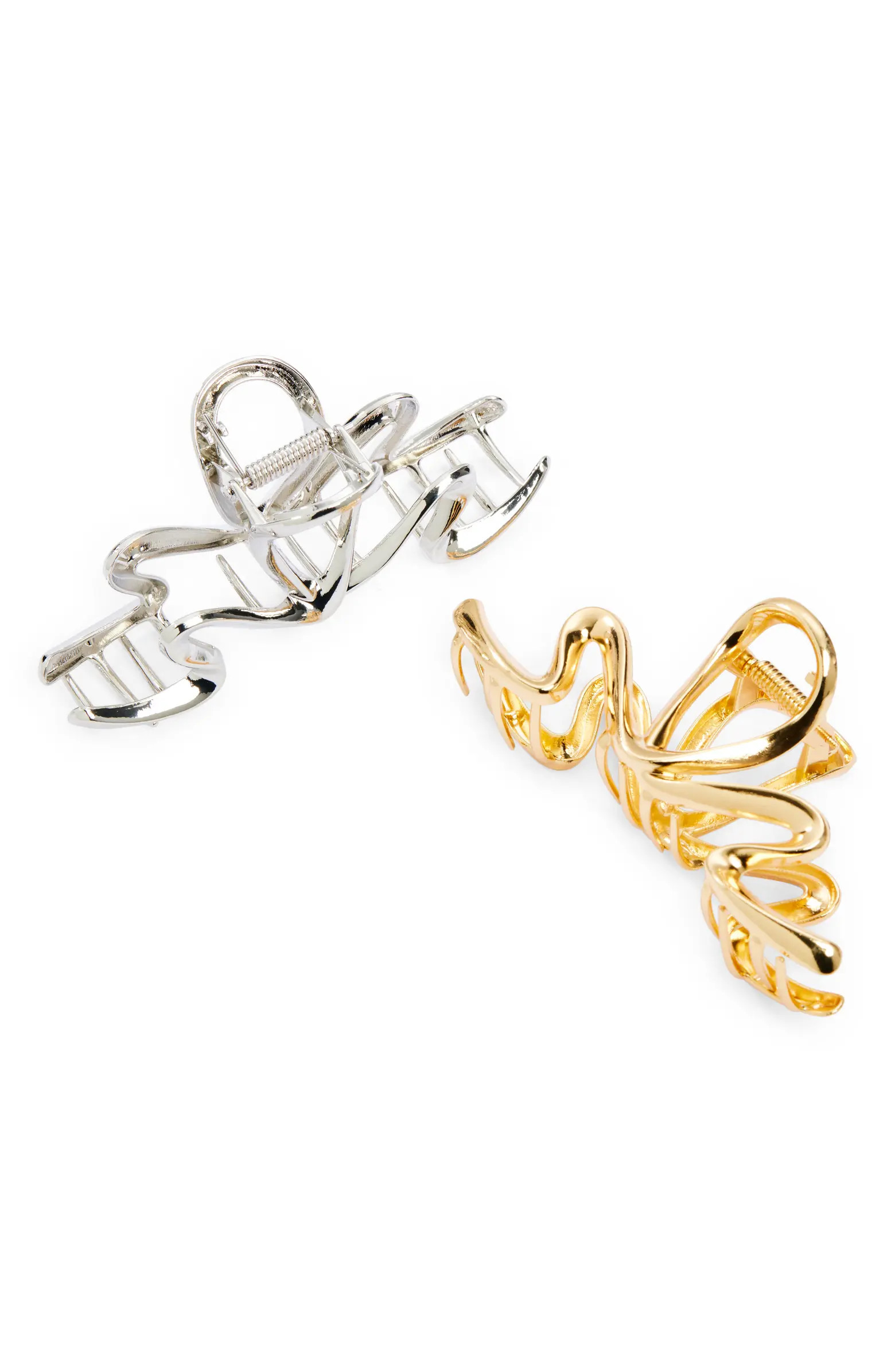 Tasha Assorted 2-Pack Metallic Jaw Hair Clips | Nordstrom | Nordstrom