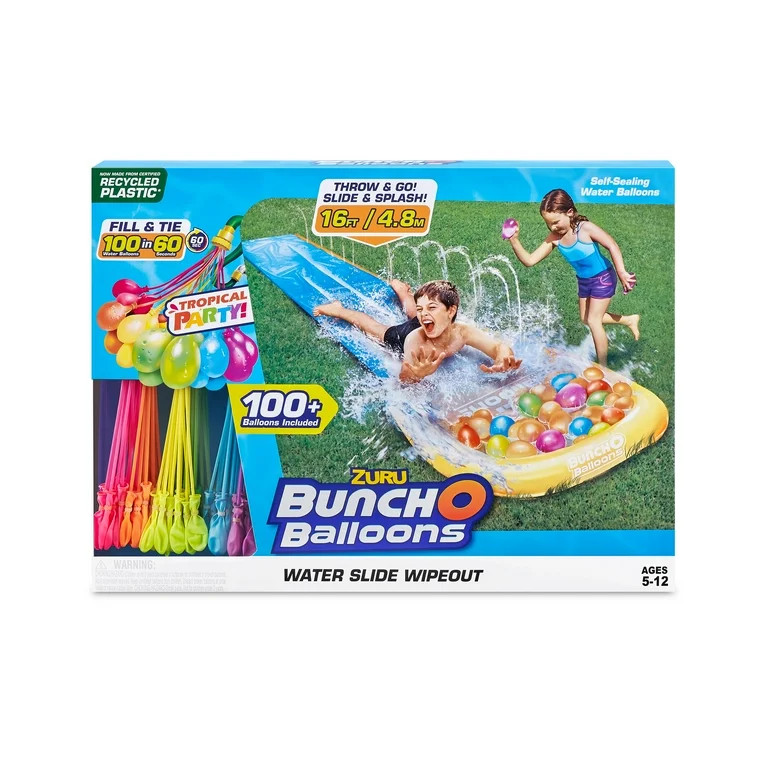Bunch O Balloons Bob Water Slide with 3 Tropical Bob - Walmart.com | Walmart (US)