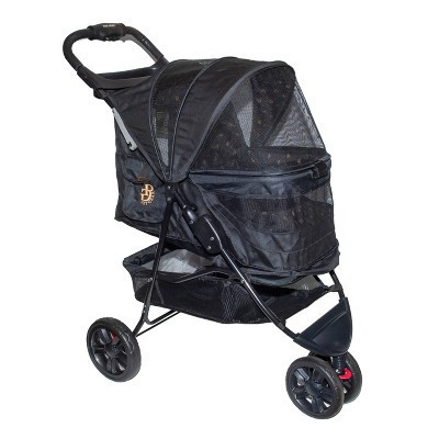 Pet Gear No-Zip Special Edition Dog Stroller - Gold/Black - S/M | Target