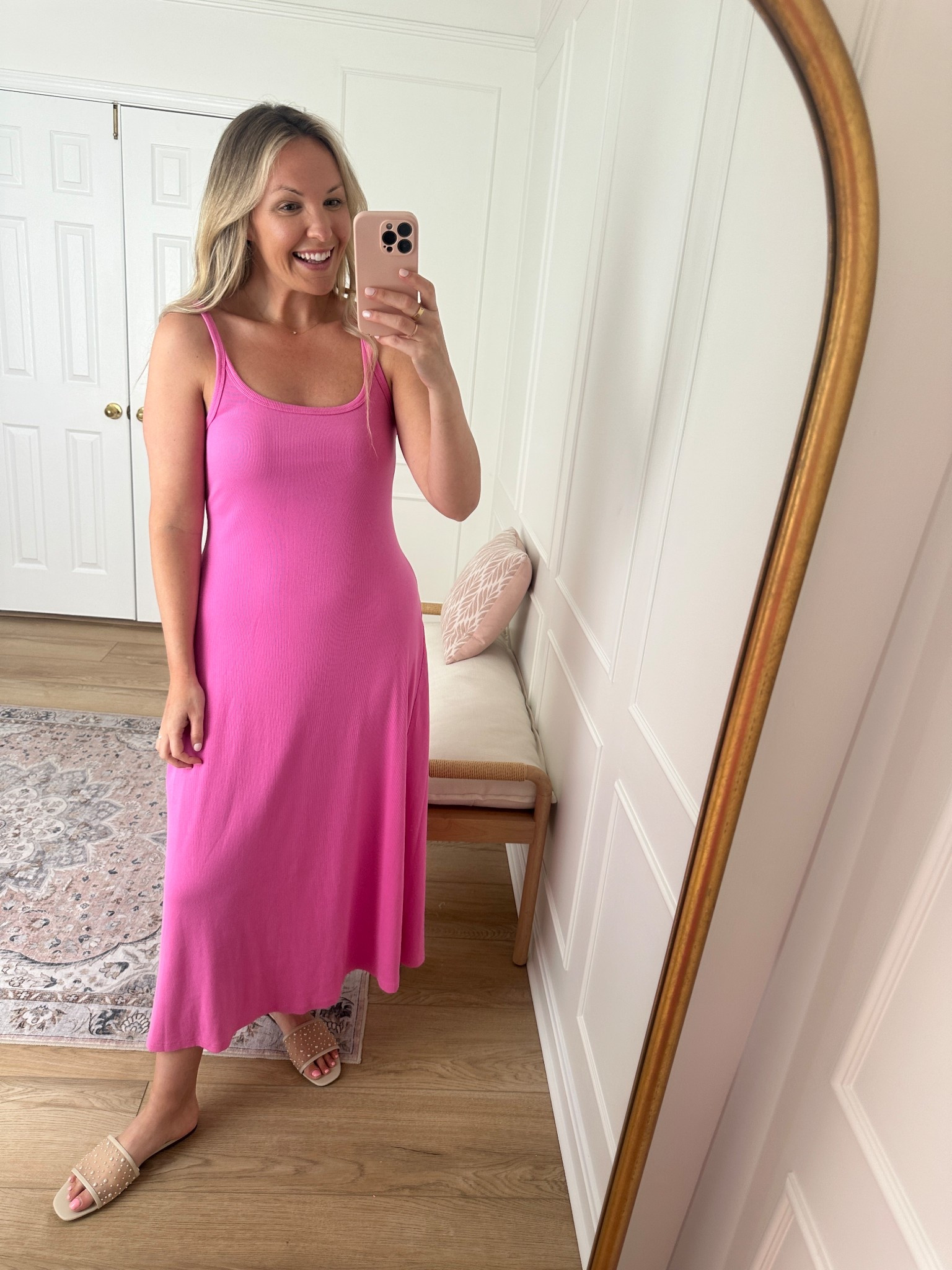 Midi dress - pink dress 

#LTKFindsUnder50 #LTKMidsize #LTKSaleAlert