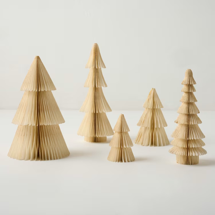 Set of 5 Decorative Paper Trees | Magnolia