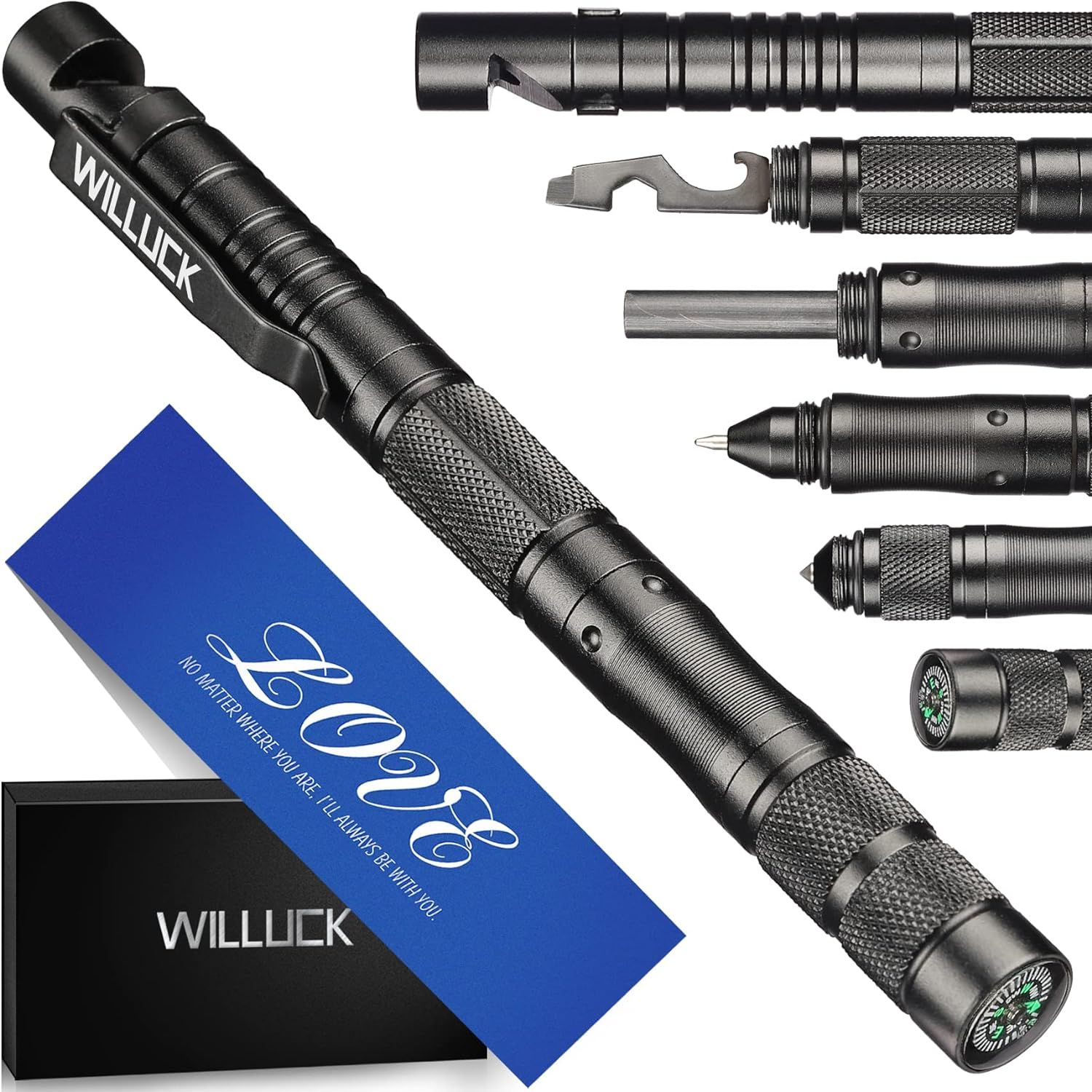 Gifts for Men Dad Him,Christmas Stocking Stuffers for Men,Tactical Pen (8-in-1),Cool & Unique Ann... | Amazon (US)
