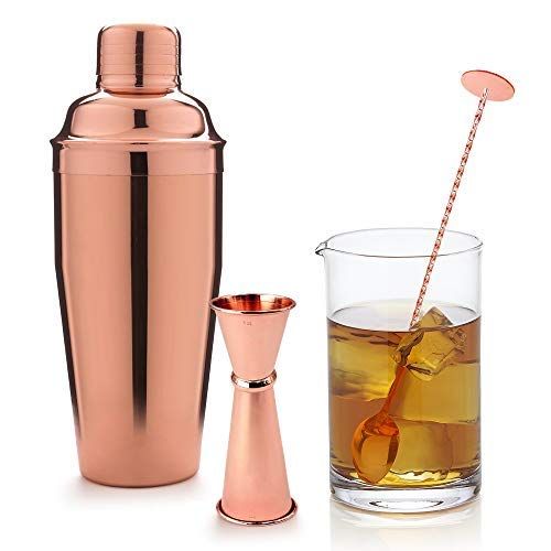 Homestia Cobbler Cocktail Shaker Set Shaker Bottle Built-in Strainer with Double Jigger and Bar S... | Amazon (US)