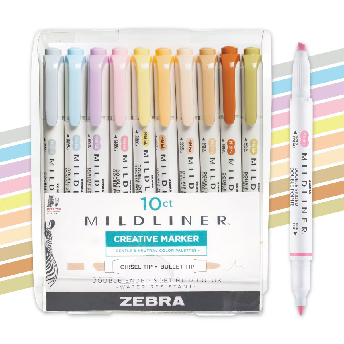 Zebra 10ct Highlighters Mildliner Double Ended Gifting: Multicolored Art & Stationery Markers, 0.... | Target