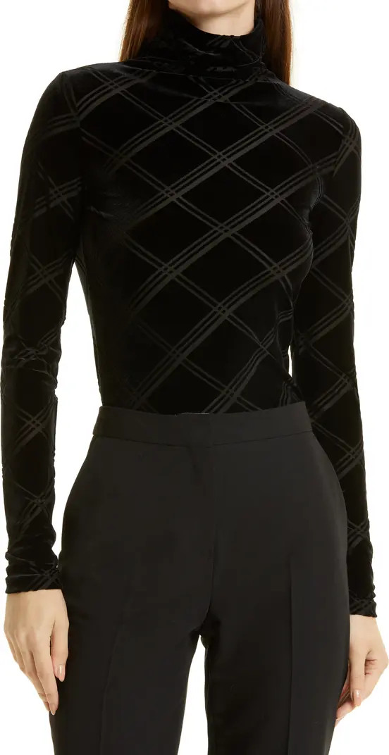 Julie Burnout Velvet Turtleneck | Nordstrom