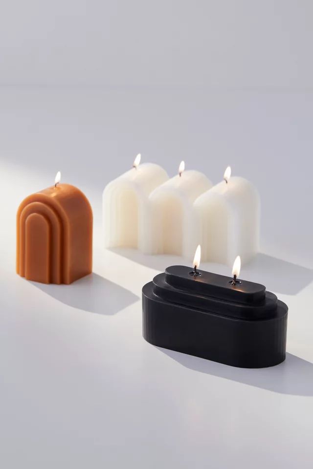Geo Shaped Wax Candle | Urban Outfitters (US and RoW)