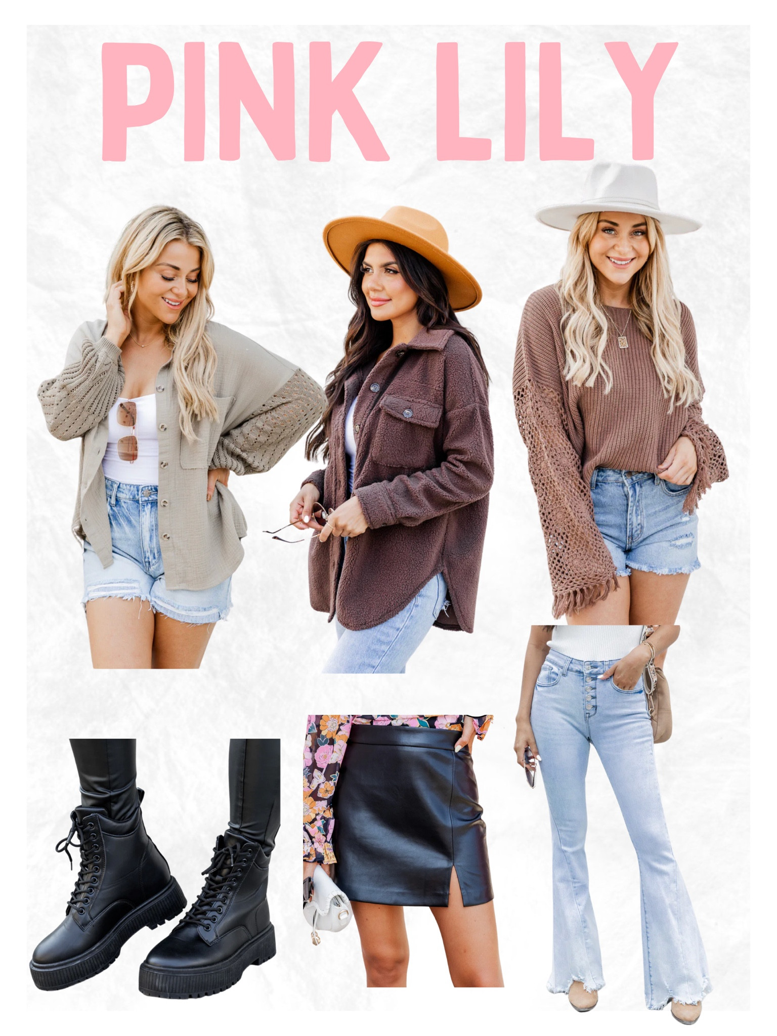 Pink lily fall style, fall sale, labor day weekend, labor day sales, shacket, sweater, combat boots, fall boots, skirt, flared denim

#LTKBacktoSchool #LTKsalealert #LTKSeasonal