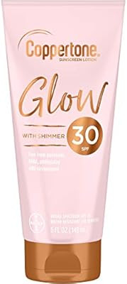 Coppertone Glow Hydrating Sunscreen Lotion with Illuminating Shimmer Minerals and Broad Spectrum ... | Amazon (US)