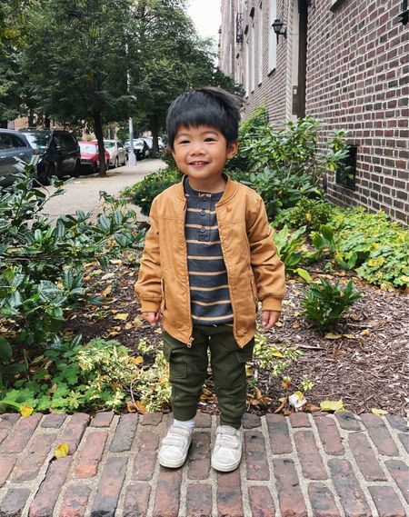 Toddler boy outfit
Toddler boy fall outfit
Brown bomber jacket 
Toddler jacket
Toddler sweater
Toddler pants
Toddler shoes
Old Navy toddler boys

#LTKkids #LTKbaby #LTKfamily