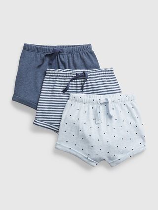 Baby First Favorite 100% Organic Cotton Pull-On Shorts (3-Pack) | Gap (US)