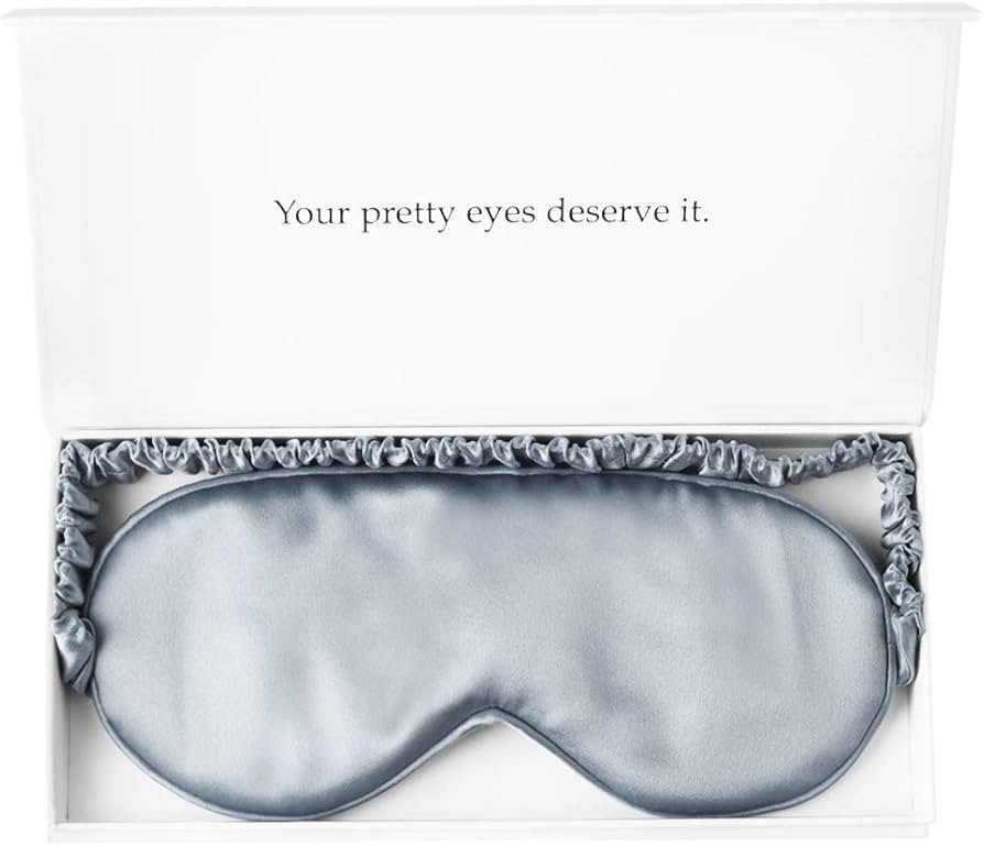 Silk Sleep Mask Light Blocking Luxury 19mm Silk Eye Mask 100% Mulberry Eye Cover Blindfold Ultra ... | Amazon (US)