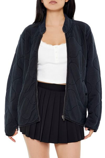 Quilted Zip-Up Jacket | Forever 21
