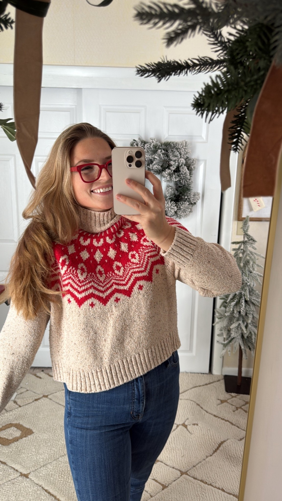 9 days to Christmas! 🎄 

Red frames, red glasses, door mirror, Christmas fashion 

#LTKWorkwear #LTKHoliday #LTKFindsUnder100