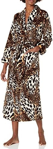 Natori womens Plush Leopard Robe | Amazon (US)