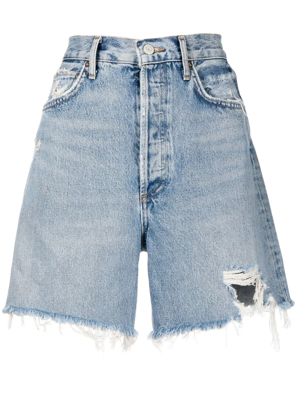 AGOLDE Stella high-rise Denim Shorts - Farfetch | Farfetch Global