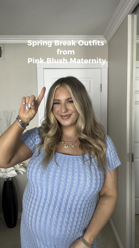 Spring break outfits from Pink Blush Maternity that are perfect for the bump and after baby is here 🫶

#LTKfindsunder50 #LTKbump #LTKVideo