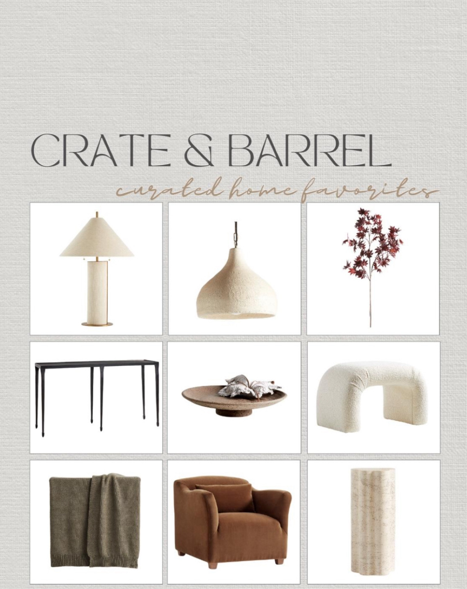 I love these new arrivals! Beautiful modern tones and textures with organic finishes! 

#LTKHome #LTKStyleTip #LTKSaleAlert