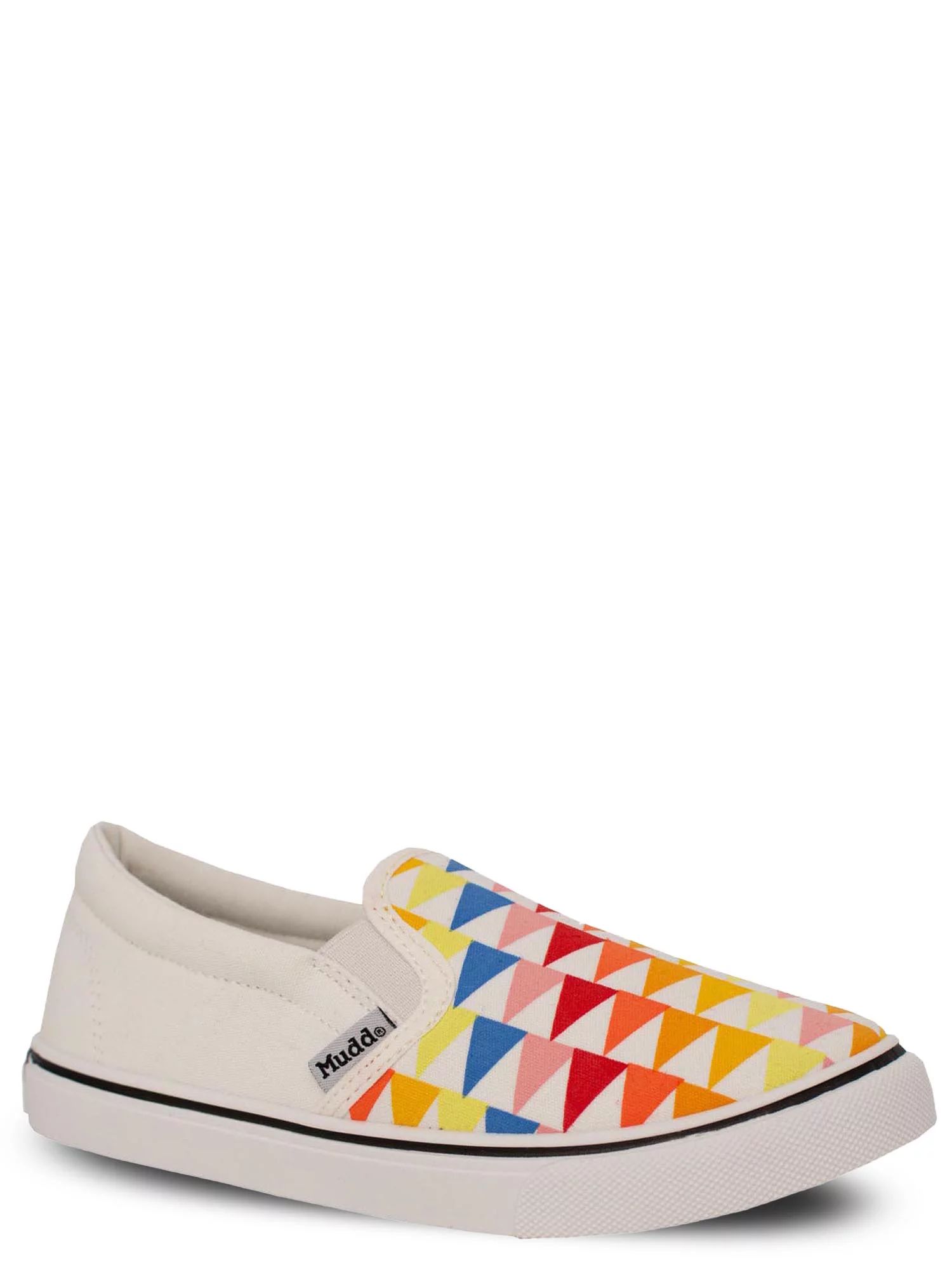 Mudd Girls' Sylvia Multi-Colored Checkered Slip on Sneakers, Sizes 10-4 - Walmart.com | Walmart (US)