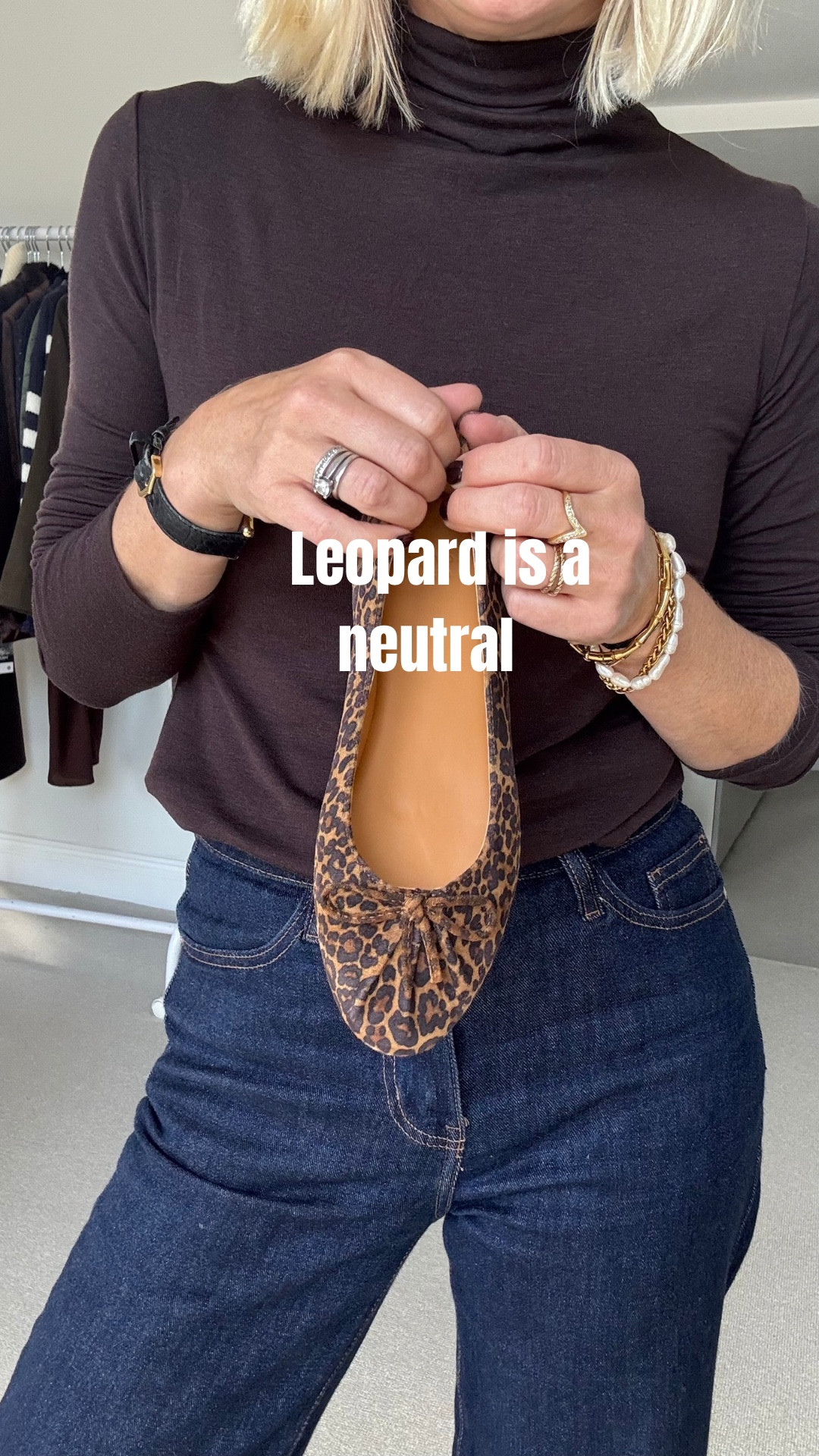 Little leopard pumps from Sezane. They are also super cushioned and soft but are just a bit too wide for my feet. But they do come in sizes 2-9 as well 🙌

As I hadn’t tried any of their footwear before I thought I’d give them a go! 

Leopard is a neutral that works with a whole host of different colours so will work hard in your wardrobe  

I would recommend sizing up in the Heattech as they are close fitting I have xs and usually take XXS 

Shoes 
Leopard 
Ballet pumps 

#LTKshoes #LTKautumn #LTKuk