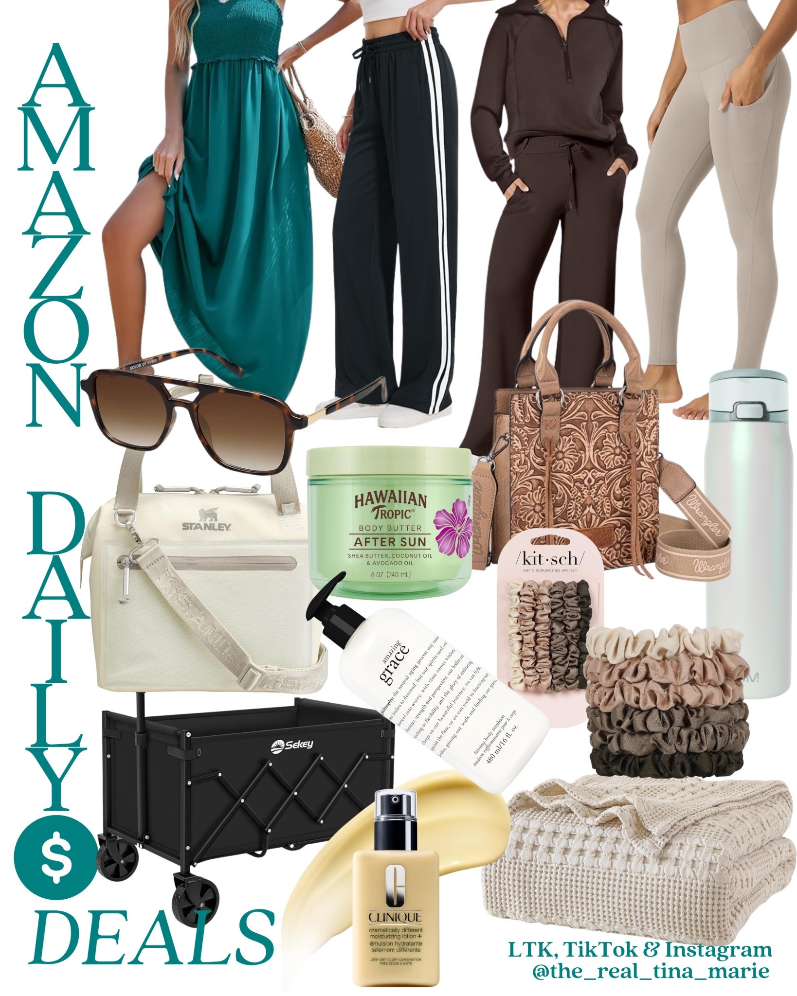 Check out these Deals 🌈🤎

Some great finds for your on the go, outdoor adventures like this mini Stanley cooler bag and collapsible wagon. 
Loving this color of the side pocket ODODOS leggings too! They are true to size btw. ☀️😎

#deals #amazonfinds #springstyle #dailypost #goodmorning 