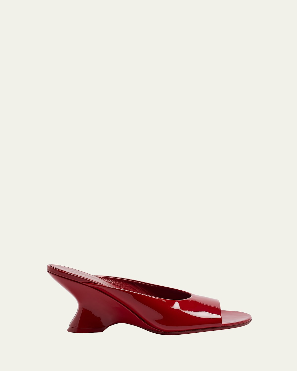 Patent Peep-Toe Wedge Mules | Bergdorf Goodman