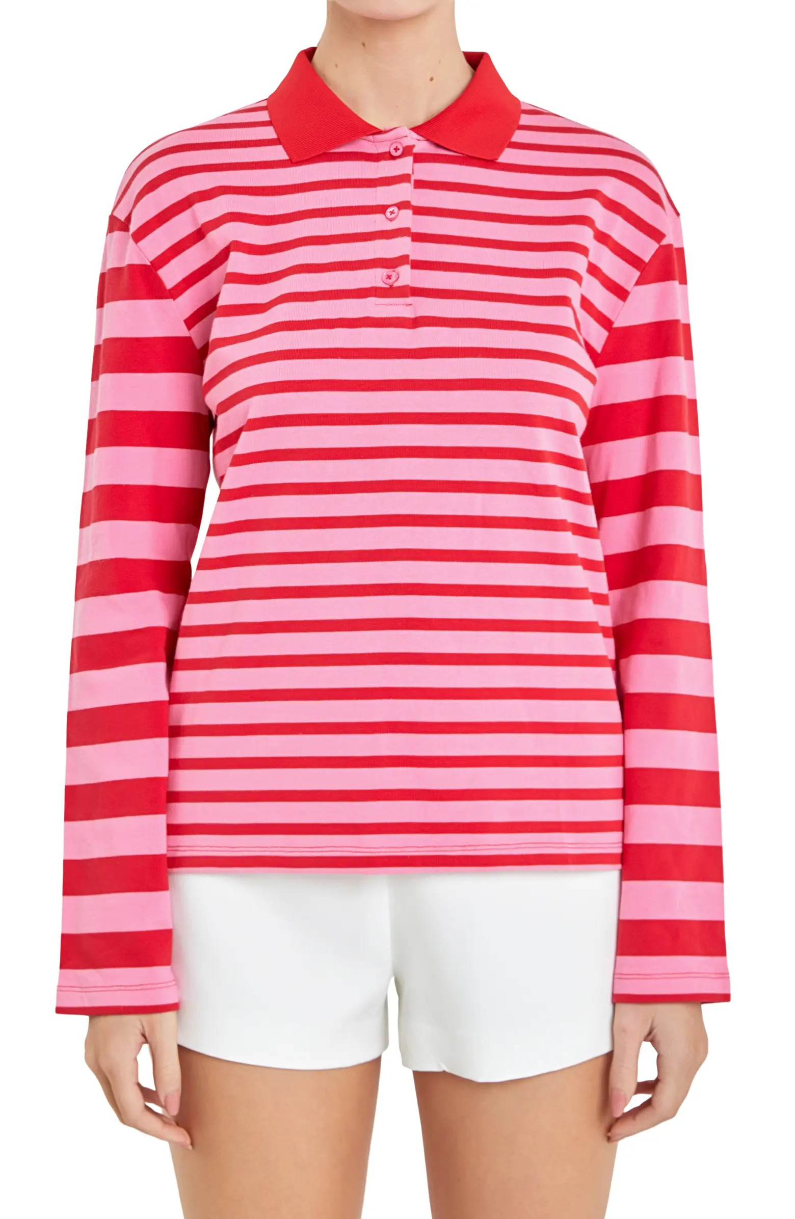 Stripe Long Sleeve Polo | Nordstrom
