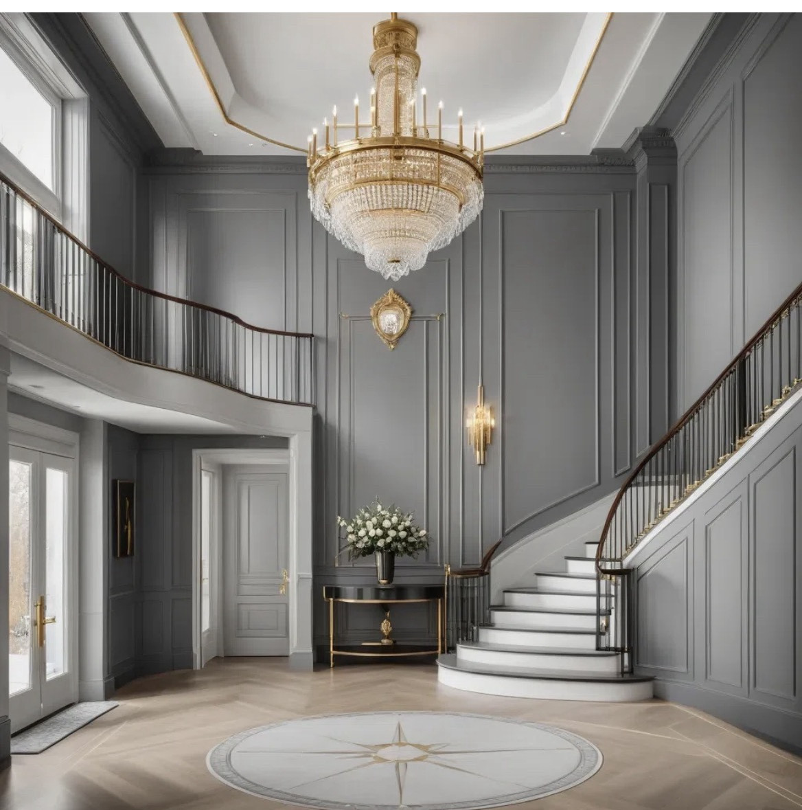 Grand Luxury Entryway Design With Statement Chandelier And Marble Console

Featured Room: Grand Entryway. A dramatic foyer featuring a marble console table, oversized mirror, and statement chandelier lighting. This luxury entryway creates a refined first impression with timeless architectural design.

#grandentryway #luxuryfoyer #entrywaydesign #luxuryhomeinterior #foyerdecor #designerdecor #luxuryhomes

#LTKBeauty #LTKHome #LTKvlog