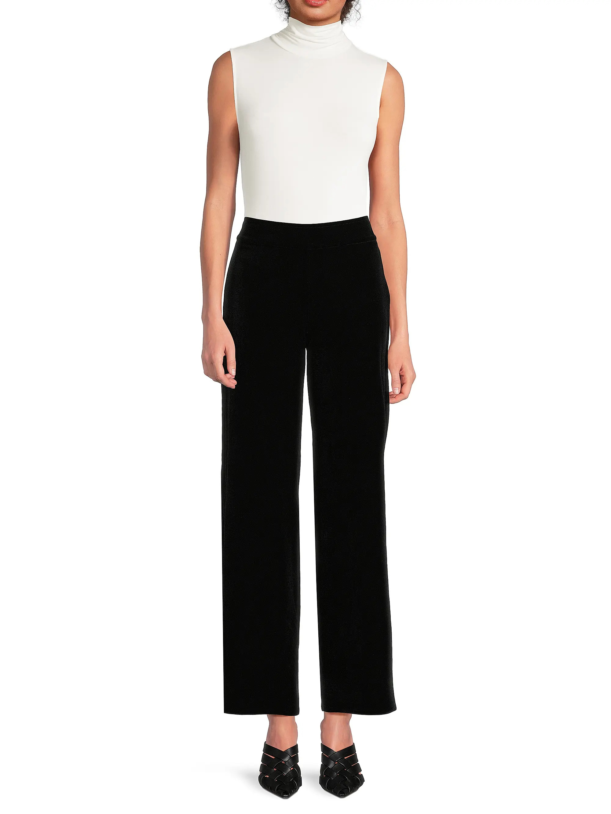 Velvet Stretch Wide-Leg Pants | Saks Fifth Avenue
