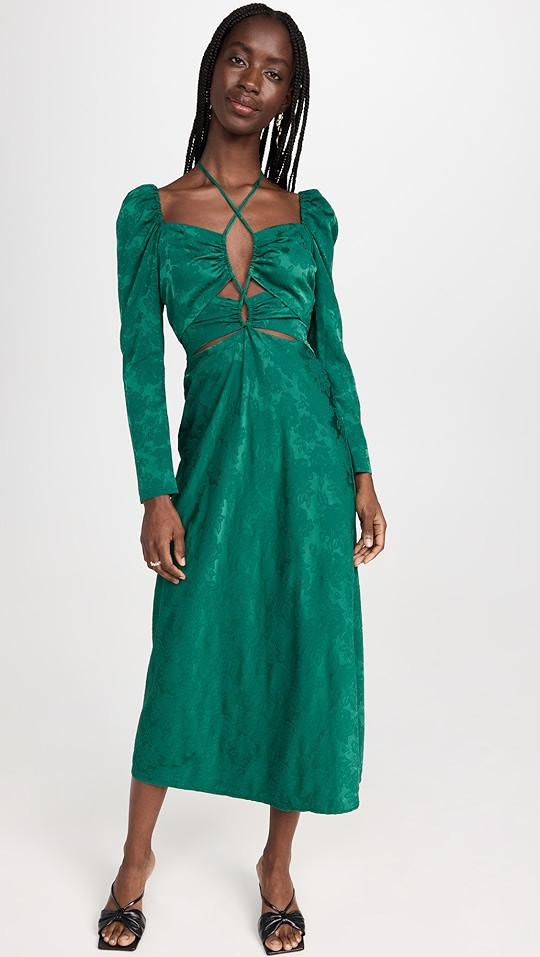 Adeline Halter Cut Out Midi Dress | Shopbop