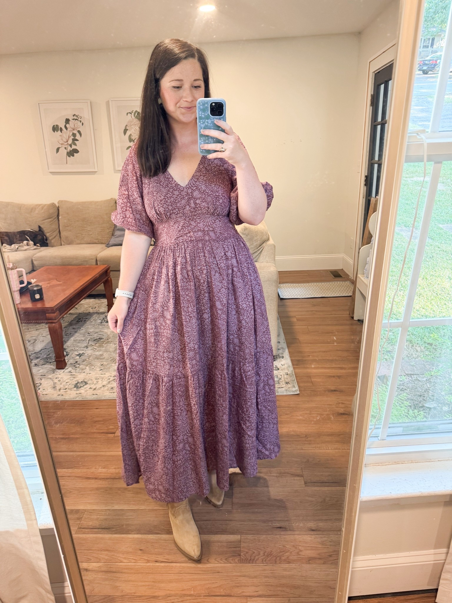 Fall dress. Maxi dress. Fall family photo outfits 