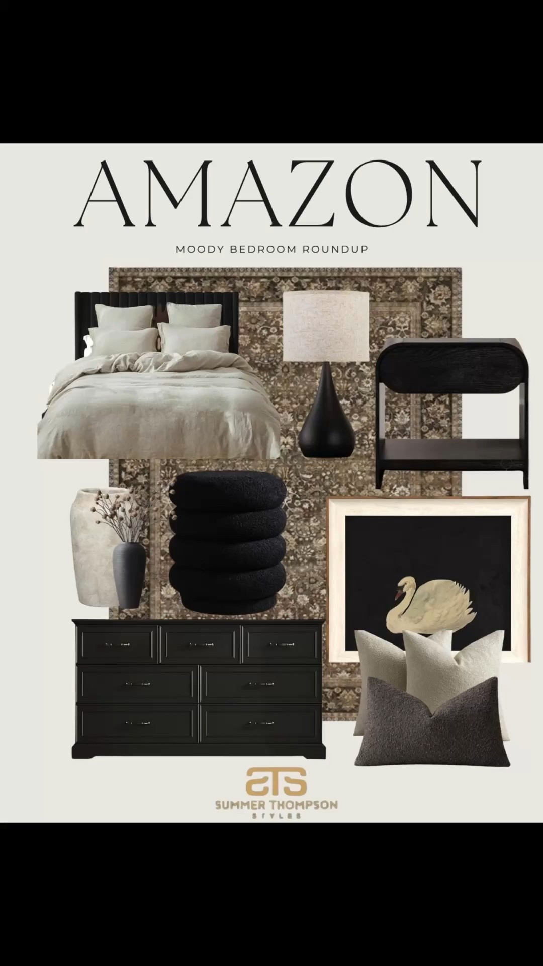 Dark tones. Textured layers. Modern silhouettes. Cozy bedding. Art. Pillows. Lighting. Effortless and elevated Amazon pieces to create a moody bedroom look at home.

#AmazonHome #BedroomDesign #MoodyBedroom #HomeDecor



#LTKFindsUnder100 #LTKHome #LTKStyleTip