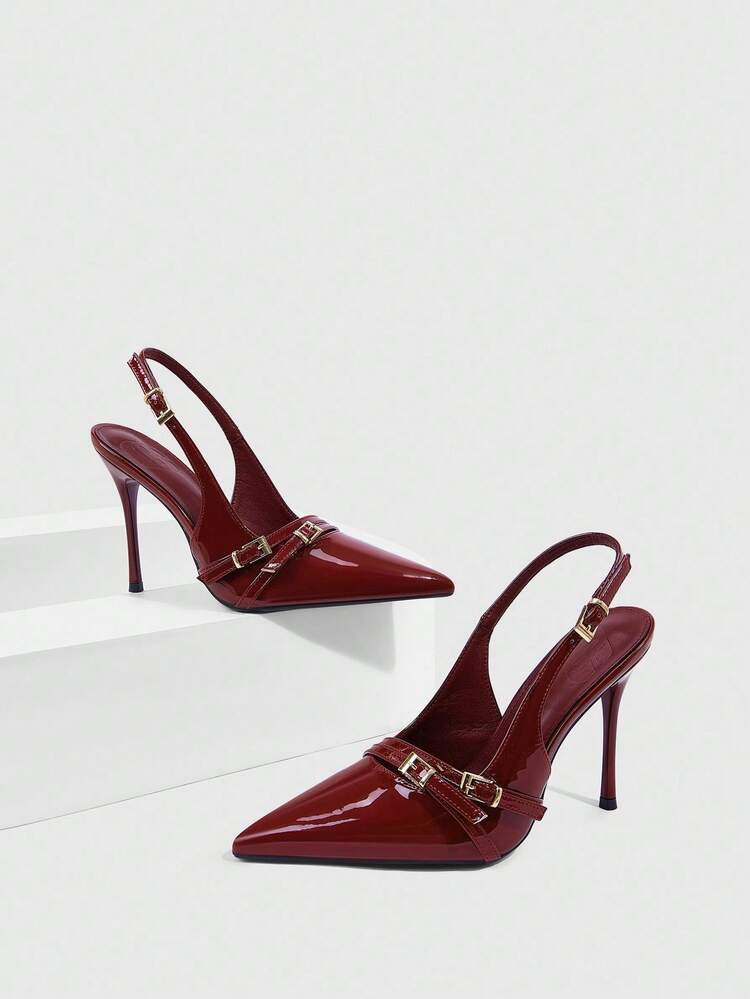 CUCCOO SZL Women's Fashionable Elegant Commuting Closed Toe High Heels | SHEIN