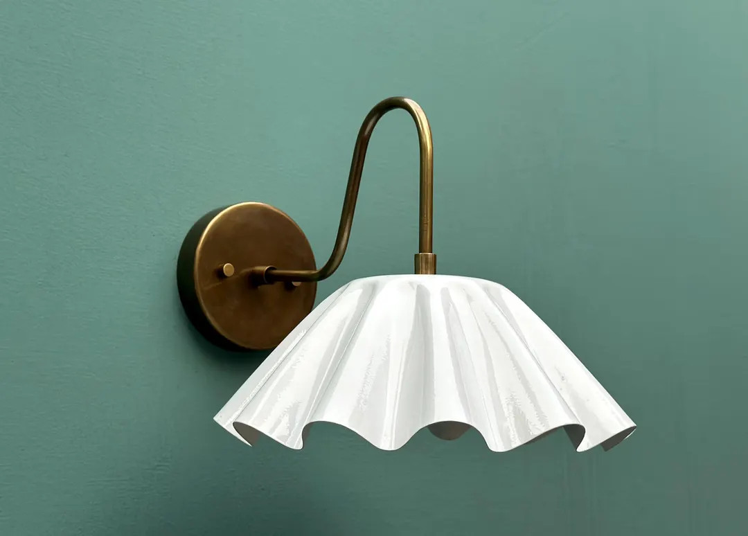 Handmade Brass Wall Sconce: Mid-century Modern Light Fixture - Etsy | Etsy (US)