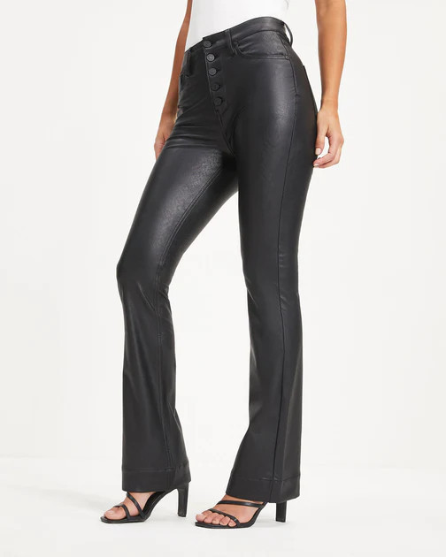 Howard High Rise Faux Leather Flare Pants - FINAL SALE | VICI