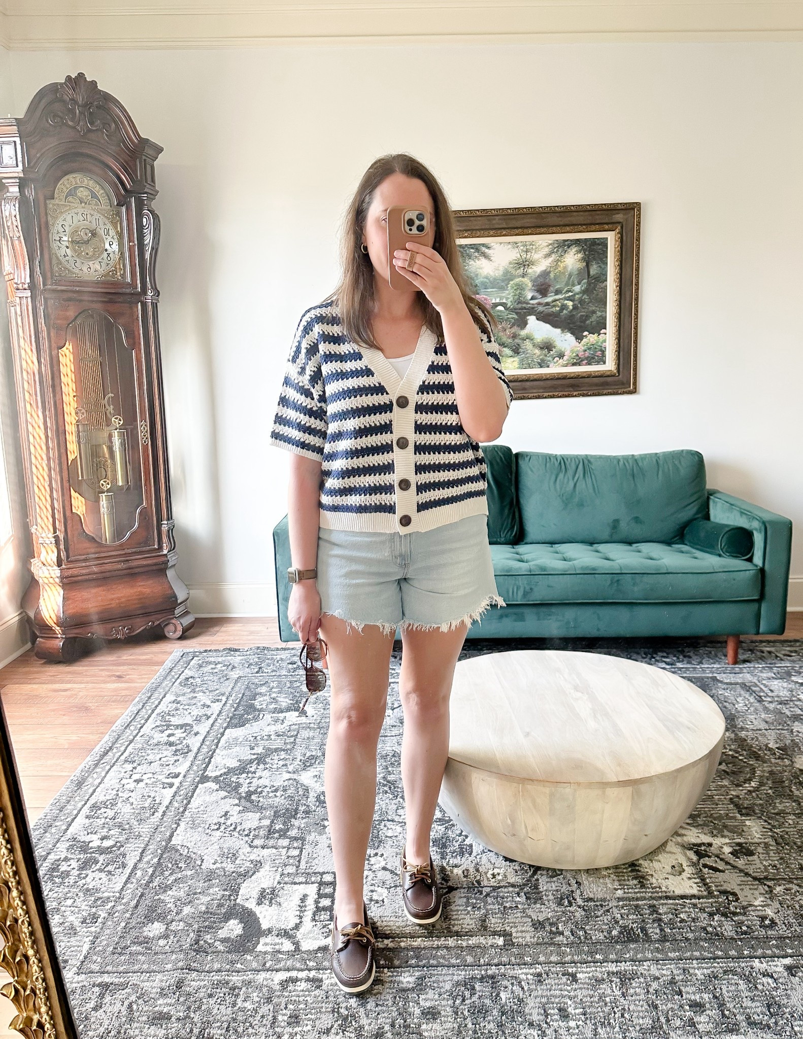 What I wore to book club! My shorts are on double sale (AFSUMMER) and my top is on sale at Target (medium)! 

Boat shoes / sperrys / Abercrombie sale / target sale / Memorial Day sales / denim shorts / Memorial Day outfit / summer outfitts

#LTKFindsUnder50 #LTKSummerEdit #LTKSaleAlert
