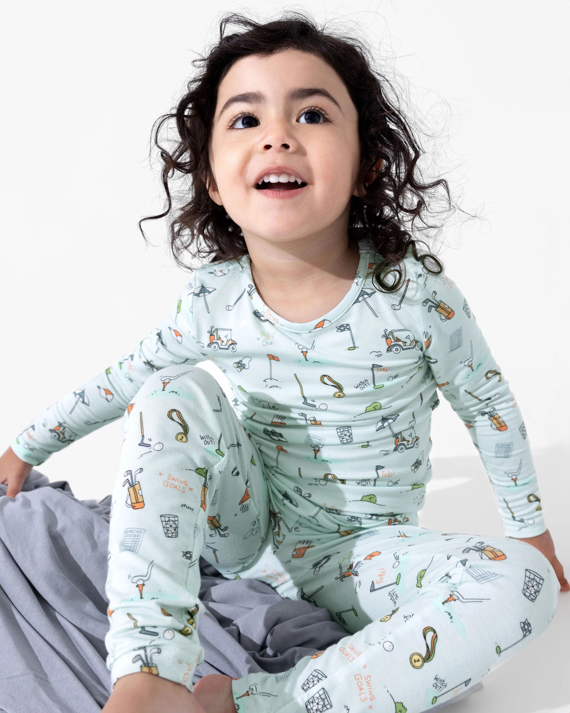 Golf Bamboo Kids Pajamas | Bellabu Bear