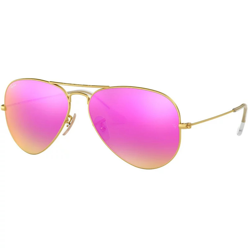 Ray-Ban Aviator Large Metal Sunglasses Yellow/Purple - Case Sunglasses at Academy Sports | Academy Sports + Outdoors