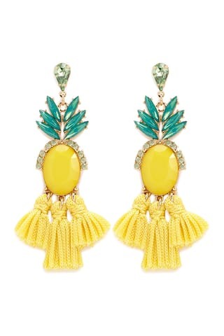 Pineapple Tassel Drop Earrings | Forever 21 (US)
