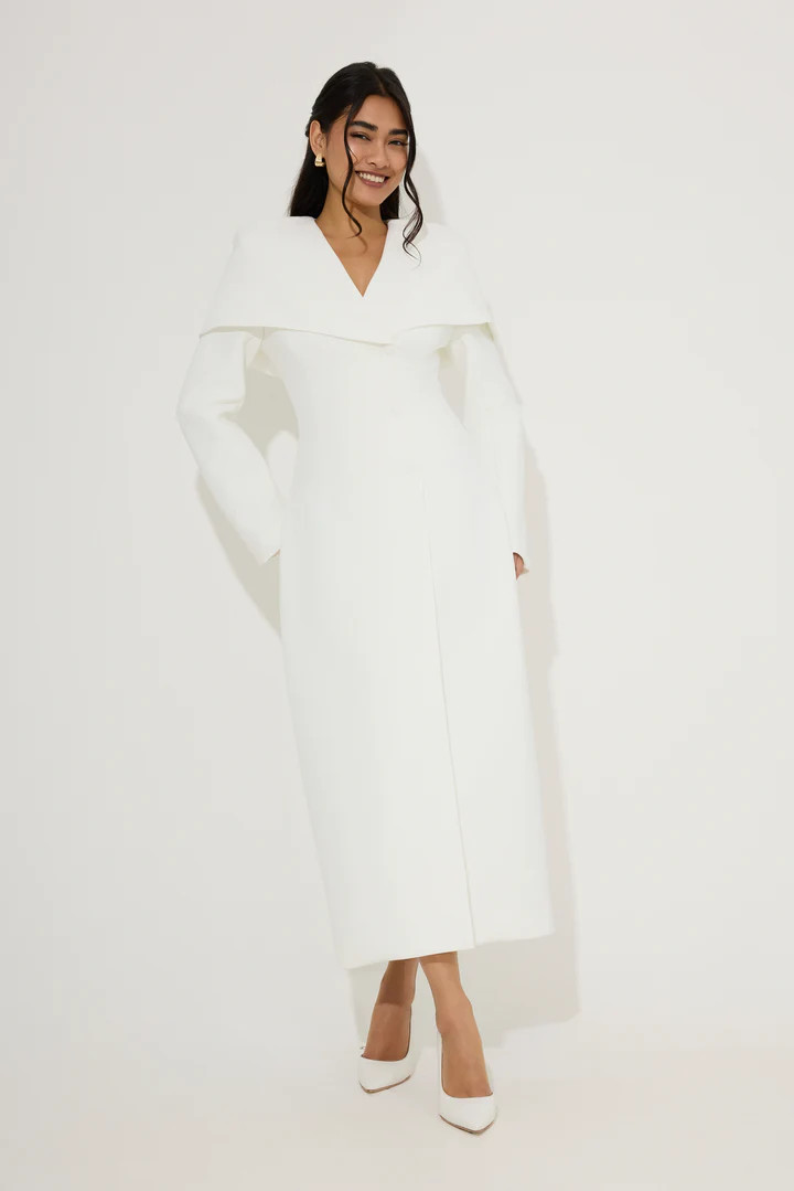 Statement Collar Midi Dress | Odd Muse