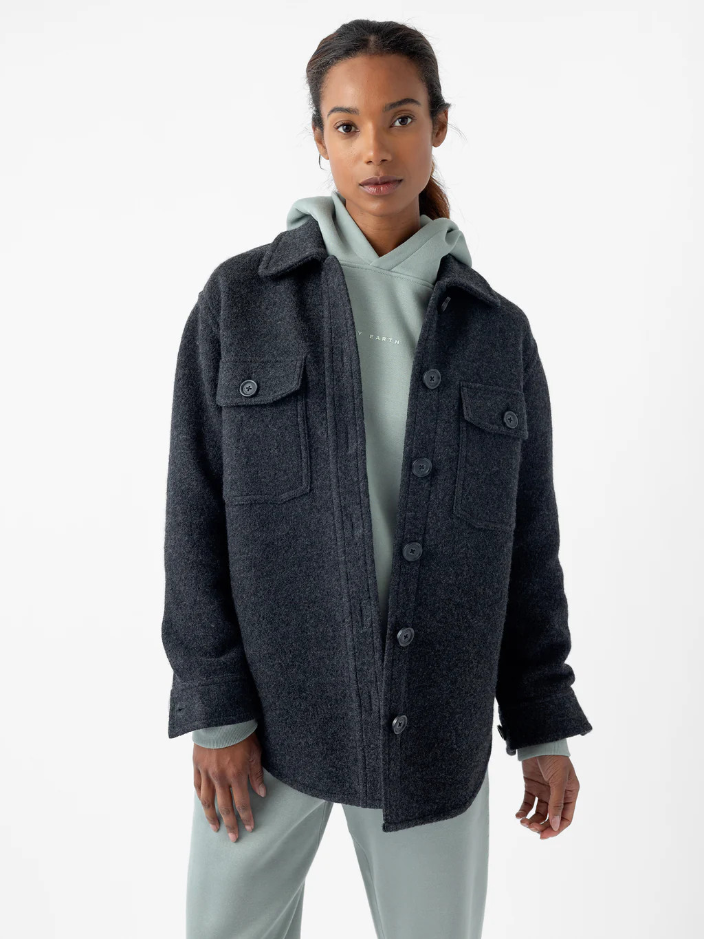 Women's Bouclé Shacket | Cozy Earth