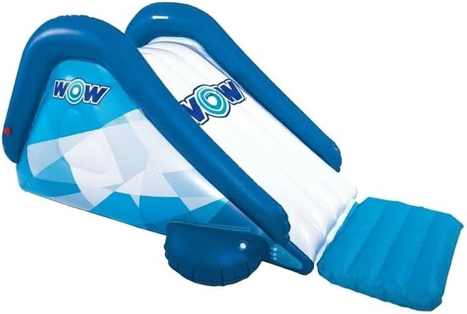 Wow Sports Cascade Inflatable Pool Slide - Blow Up Waterslide - Built-in Water Sprinkler - for Ki... | Amazon (US)