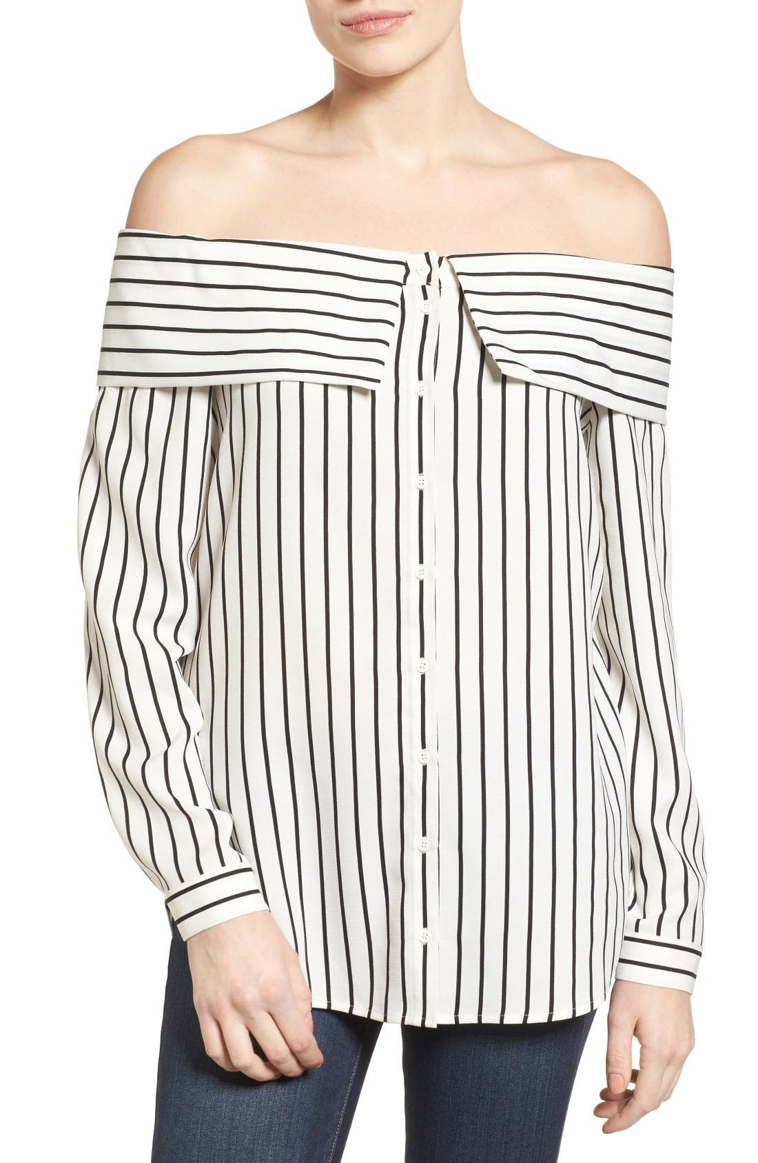 Off the Shoulder Shirt | Nordstrom