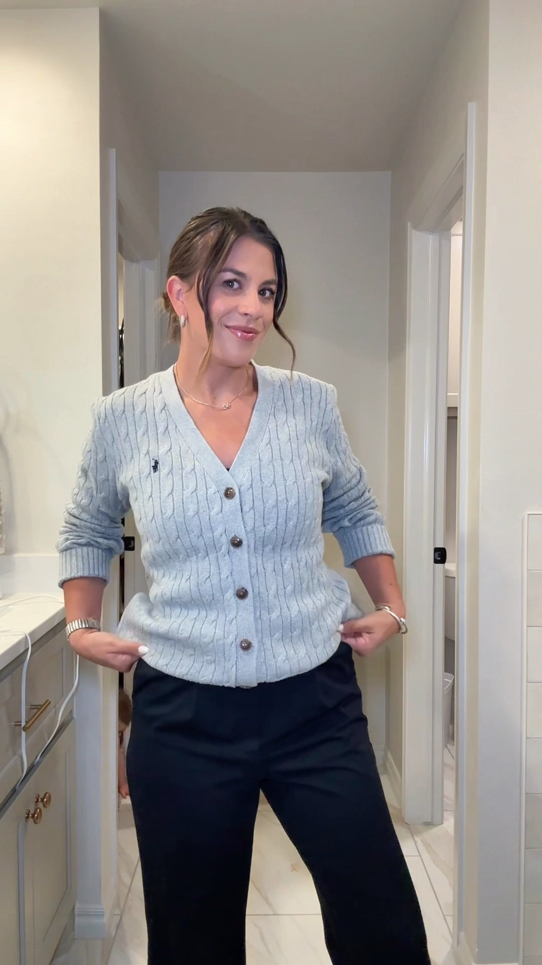 THE fall workwear outfit formula when you just want to be cozy or comfortable at work. These Halara trousers have always been a favorite. Great for pregnancy too.

#LTKootd #LTKSeasonal #LTKWorkwear