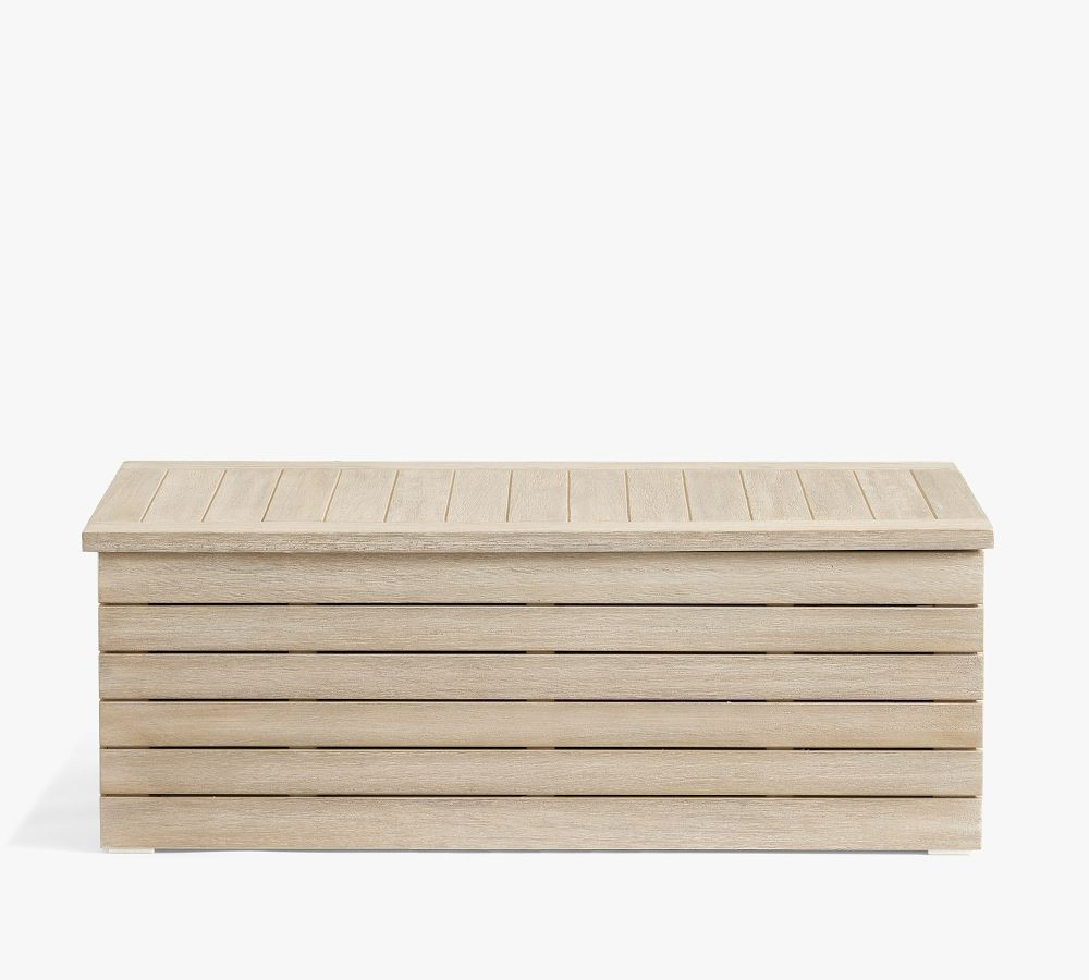 Indio FSC® Eucalyptus Outdoor Storage Bench | Pottery Barn (US)